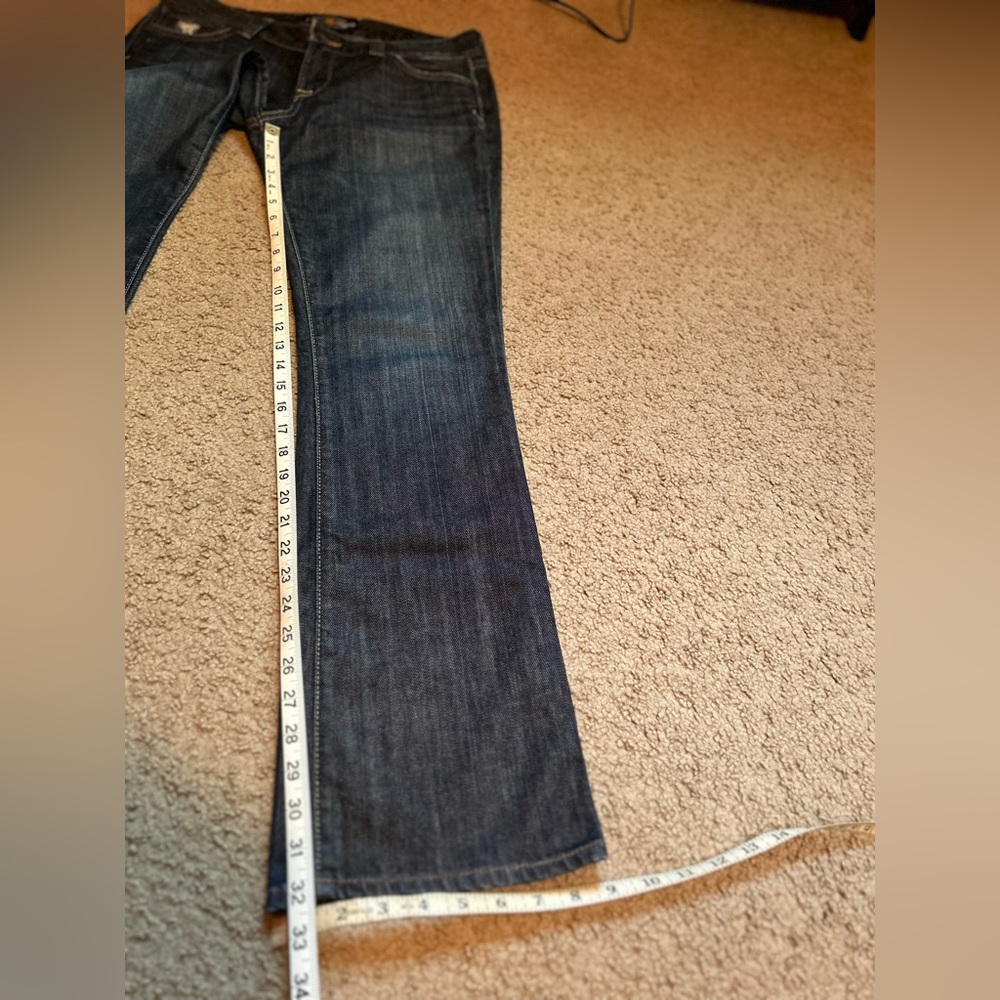 Lucky Brand Jeans Women 10/30 Blue Distressed Lola Boot Cut Western Stretch Deni - Picture 6 of 16